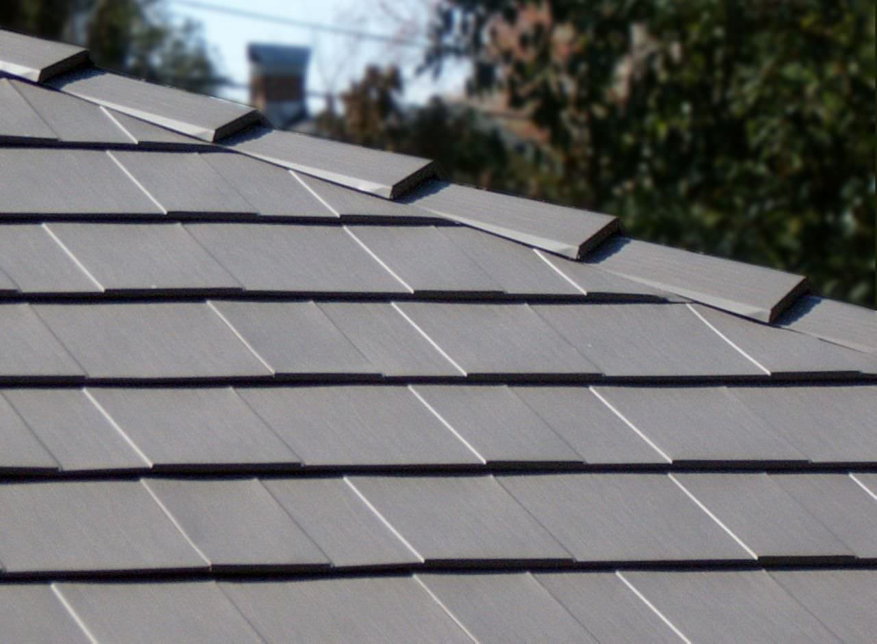 grey metal shake roof